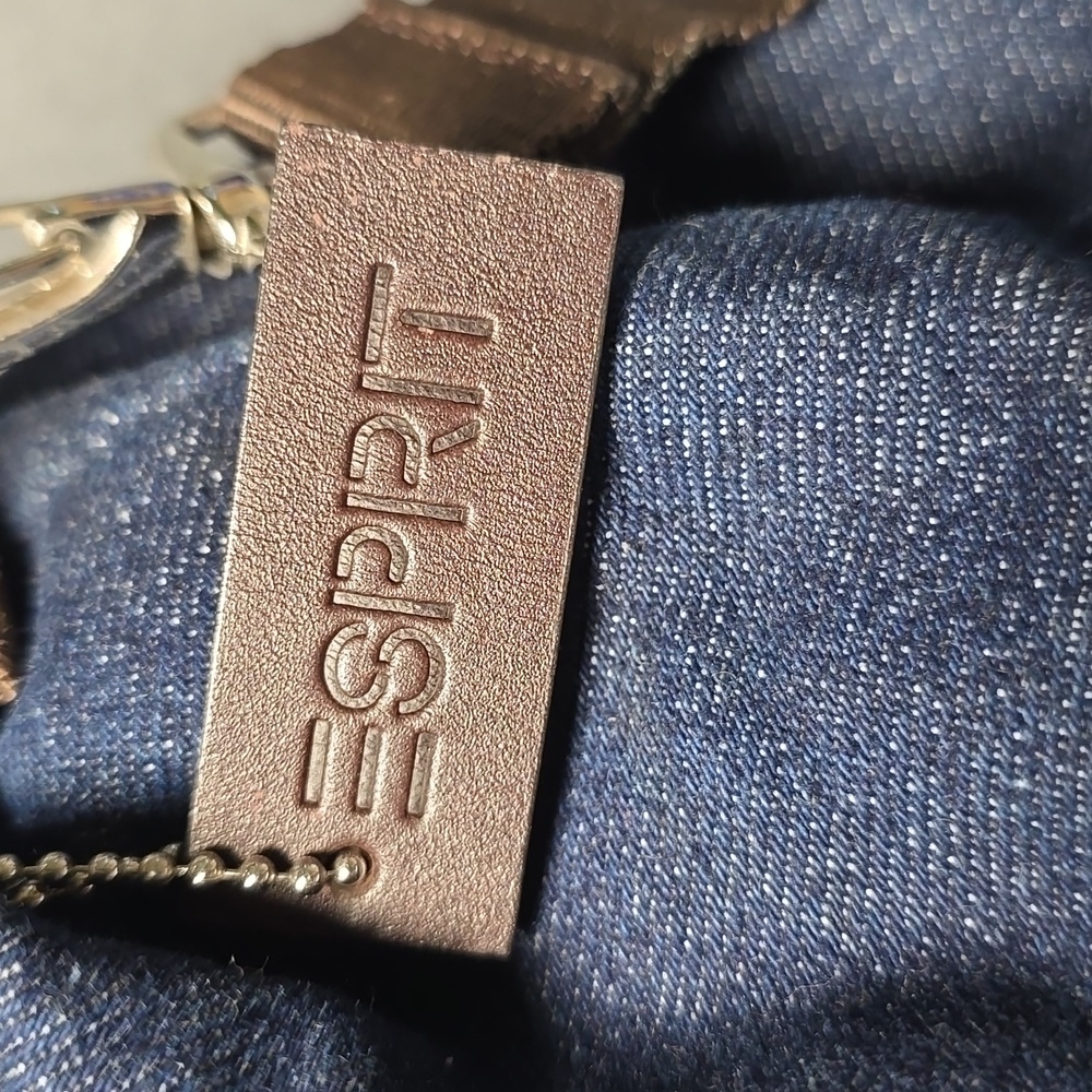 Espirit Y2K Small Dark Wash Denim Coverrable Backpack - Picture 4 of 8